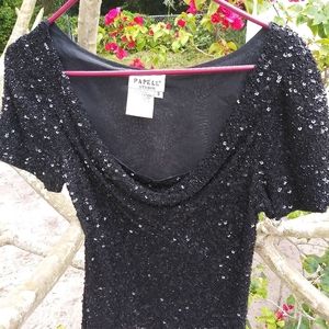 Adrianna Papell Sequin Blouse